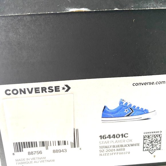 Converse STAR PLAYER Low Canvas Blue Sneakers Men - Picture 10 of 10